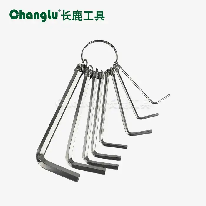 8PCS Hexagon Wrench with Ring and Flat End